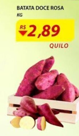 Assaí Atacadista Batata Doce Rosa 1kg oferta