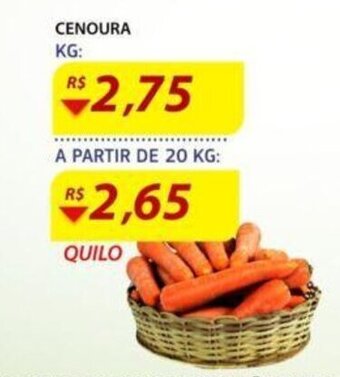 Assaí Atacadista Cenoura 1kg oferta