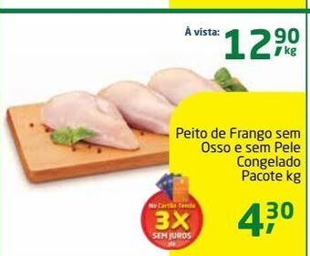 Tenda Atacado Peito de frango sem osso e sem pele congelado pacote kg oferta