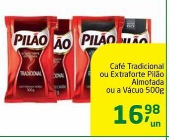 Café tradicional ou extraforte pilão almofada ou a vácuo 500g
