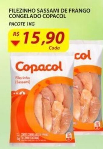 Assaí Atacadista Filezinho Sassami de Frango Congelado Copacol 1kg oferta