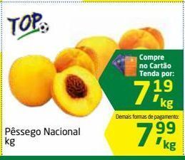 Tenda Atacado Pêssego nacional kg oferta