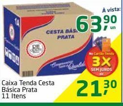 Tenda Atacado Caixa tenda cesta básica prata 11 itens oferta