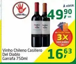 Tenda Atacado Vinho chileno casillero del diablo garrafa 750ml oferta