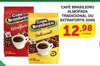 Roldão Café brasileiro almofada tradicional ou extraforte 500g oferta