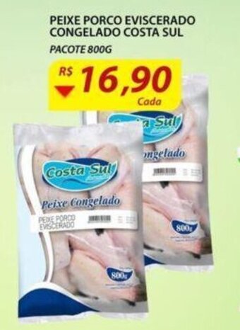 Assaí Atacadista Peixe Porco Eviscerado Congelado Costa Sul 800g oferta