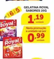 Roldão Gelatina royal sabores 25g ( leve 6 pague 5) oferta