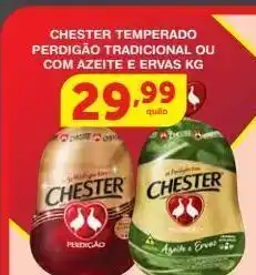 Roldão Chester temperado perdigão tradicional ou com azeite e ervas kg oferta