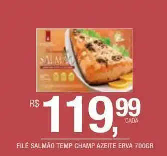 DB Supermercados Filé salmão temp champ azeite erva 700gr oferta