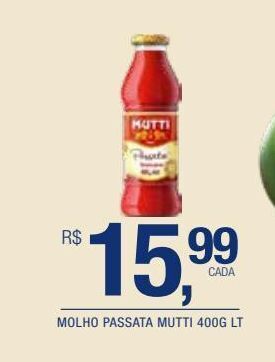 DB Supermercados Molho passata mutti 400g lt oferta