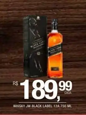 DB Supermercados Whisky jw black label 12a 750 ml oferta