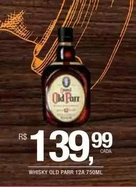 DB Supermercados Whisky old parr 12a 750ml oferta