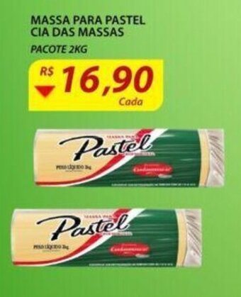 Assaí Atacadista Massa para pastel cia Das Massas 2kg oferta