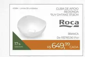 Cuba de apoio redonda ruy ohtake 37.5cm roca