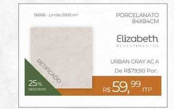 ABC da Construção Porcelanato 84x84cm elizabeth oferta