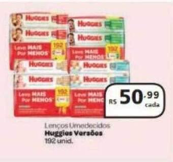 Drogasmil Lenços umedecidos huggies versões oferta