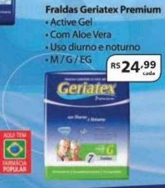 Fraldas geriatex premium