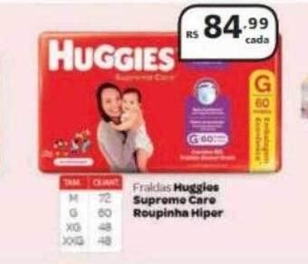 Drogasmil Fraldas huggies supreme care roupinha hiper oferta