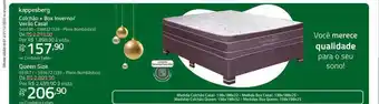 Lojas Lebes Kappesberg colchão + box inverno verão casal oferta