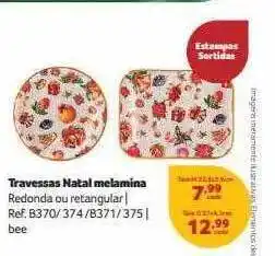 Travessas natal melamina bee