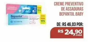 Creme preventivo de assaduras bepantol baby
