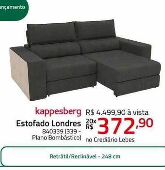 Lojas Lebes Kappesberg estofado londres oferta