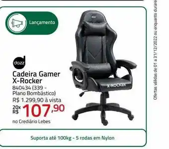 Cadeira gamer x-rocker dazz