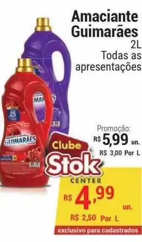 Stok Center Amaciante guimarães oferta