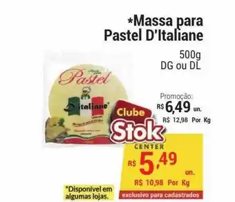 Stok Center Massa para pastel d'italiana dg ou dl oferta