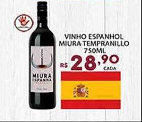Supermercado Porecatu Vinho espanhol miura tempranillo oferta