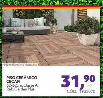 Piso cerâmico cecafi