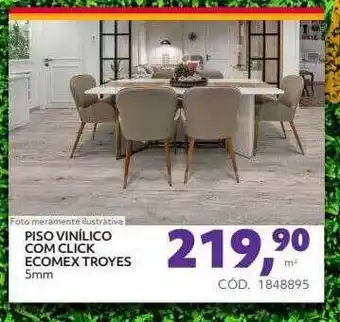 Tumelero Piso vinílico com click ecomex troyes oferta