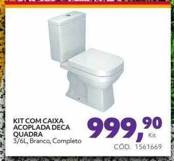 Tumelero Kit com caixa acoplada deca quadra oferta