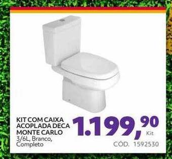Tumelero Kit com caixa acoplada deca monte carlo oferta