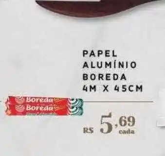 Papel alumínio boreda