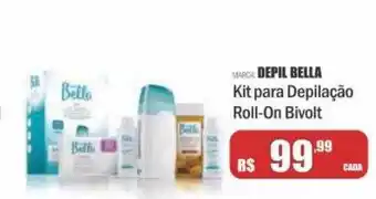 Marga depil bella kit para depilação roll-on bivolt