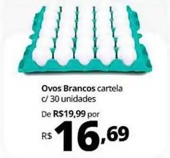 Ovos brancos cartela c-30