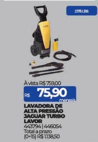 Lojas Certel Lavadora de alta pressão jaguar turbo lavor oferta