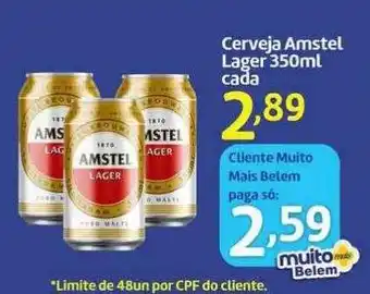 Belem Supermercados Cerveja amstel lager cada oferta