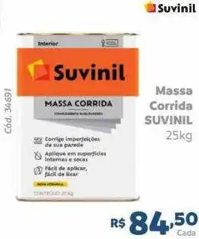 Tumkus Massa corrida suvinil 25kg oferta