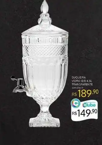 Bistek Supermercados Suqueira vidro idb 4.5l transparente oferta