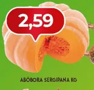 Supermercados Cristal Abobora Sergipanya 1kg oferta