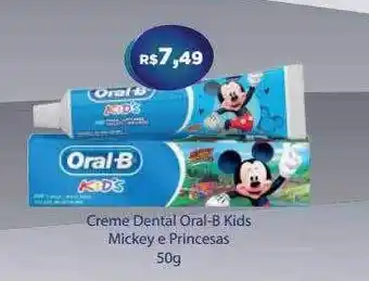 Creme dental oral-b kids mickey e princesas