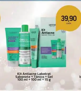 Kit antiacne labotrat sabonete + tônico + gel