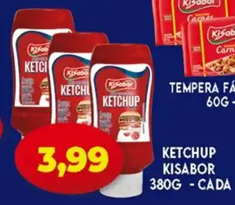 Supermercados Cristal Ketchup Kisabor 380g - cada oferta
