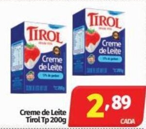 Bigmart Creme de Leite Tirol TP 200g oferta