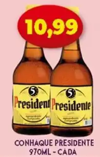 Supermercados Cristal Conhaque Presidente 970ml - cada oferta