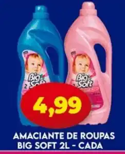 Amaciante de roupas Big Soft 2L - cada