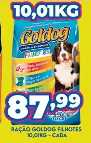 Supermercados Cristal Racao Goldog Filhotes 10.01kg - cada oferta