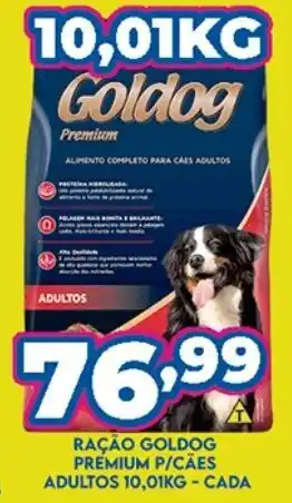 Racao Goldog Premium p/ caes Adultos 10.01kg cada